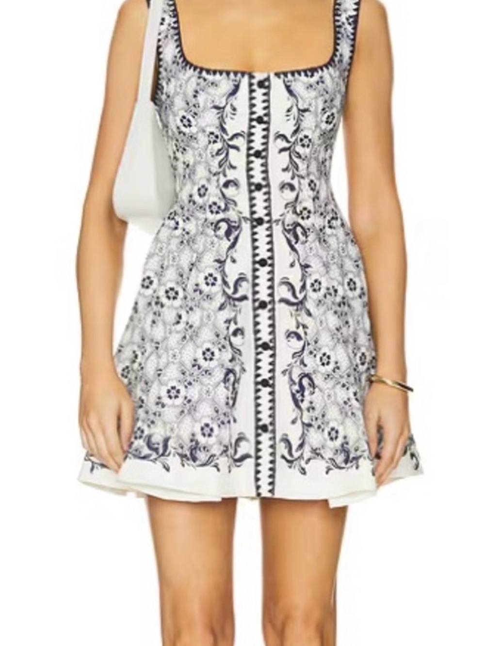 Alemais Airlie Mini Dress Size AU 8/ US 4 Floral Fit-and-Flare Dress